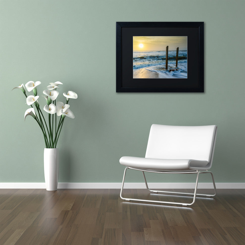 PIPA Fine Art 'Kissed by the Sea' Matted Framed Art, 14x11