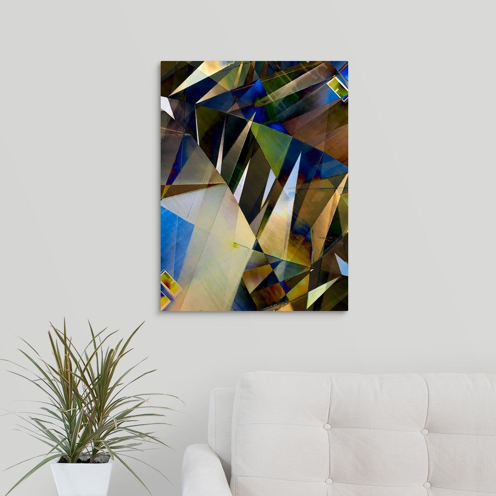 "Azurian" Wrapped Canvas Art Print, 18"x24"x1.5"