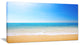 "Blue Waves at Tropical Beach" Seashore Canvas Photo Print, 32"x16"