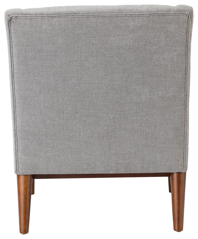 34.2" Comfy Living Room Armchair With Sloped Arms, Gray