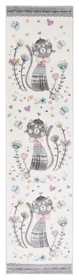 Safavieh Carousel Kids Collection CRK187A Rug, Ivory/Pink, 2'3" X 6'