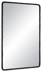 Jorah 36" Tall Rectangle Wall Mirror, Black