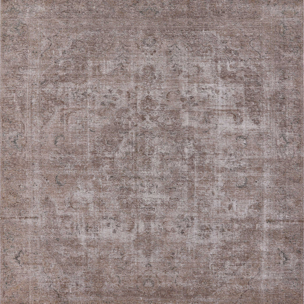 Ahgly Company Indoor Square Mid-Century Modern Area Rugs, 6' Square