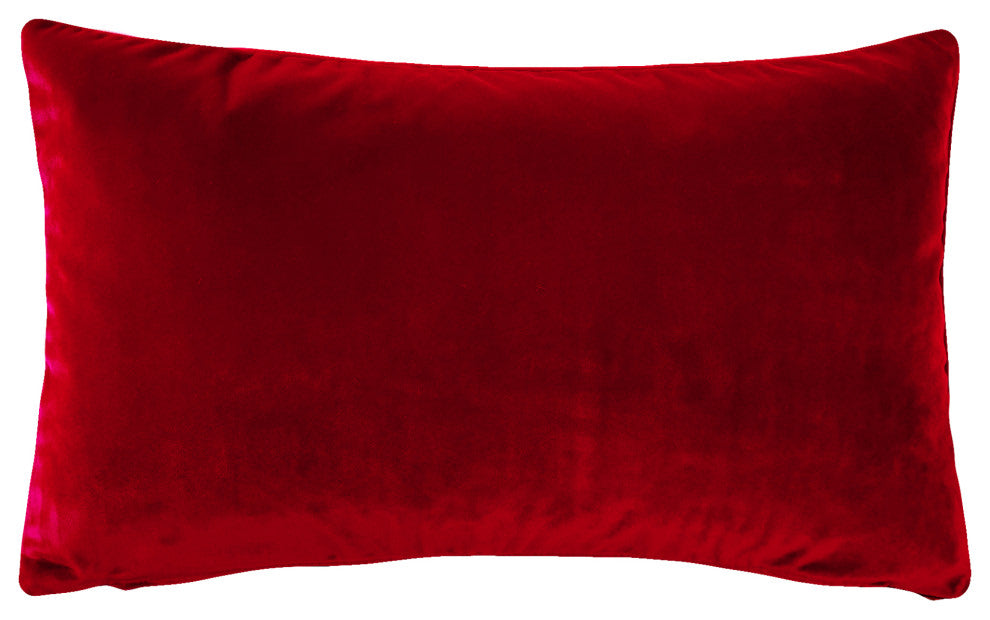 Castello Velvet Throw Pillows, Complete Pillow with Insert (18 Colors, 3 Sizes)