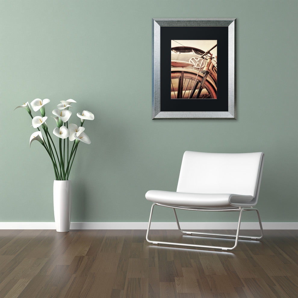 Jason Shaffer 'VW' Matted Framed Art, Silver Frame, Black Mat, 11x14