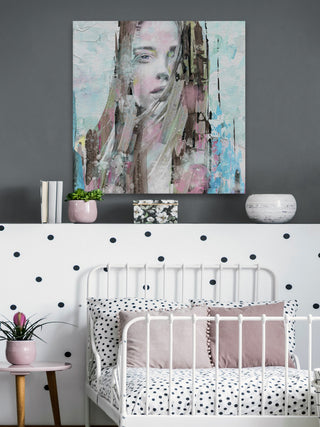 "Mind Blowing Beauty" Painting Print on Wrapped Canvas, 48"x48"