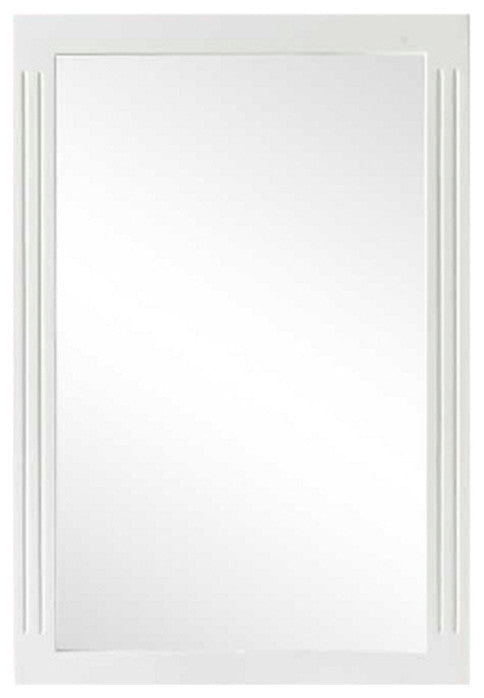 Framed Mirror, 24" Wx36" H, In White