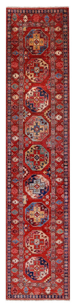Handmade Bokhara Wool Runner Rug 2' 7" X 12' 5" Q11105