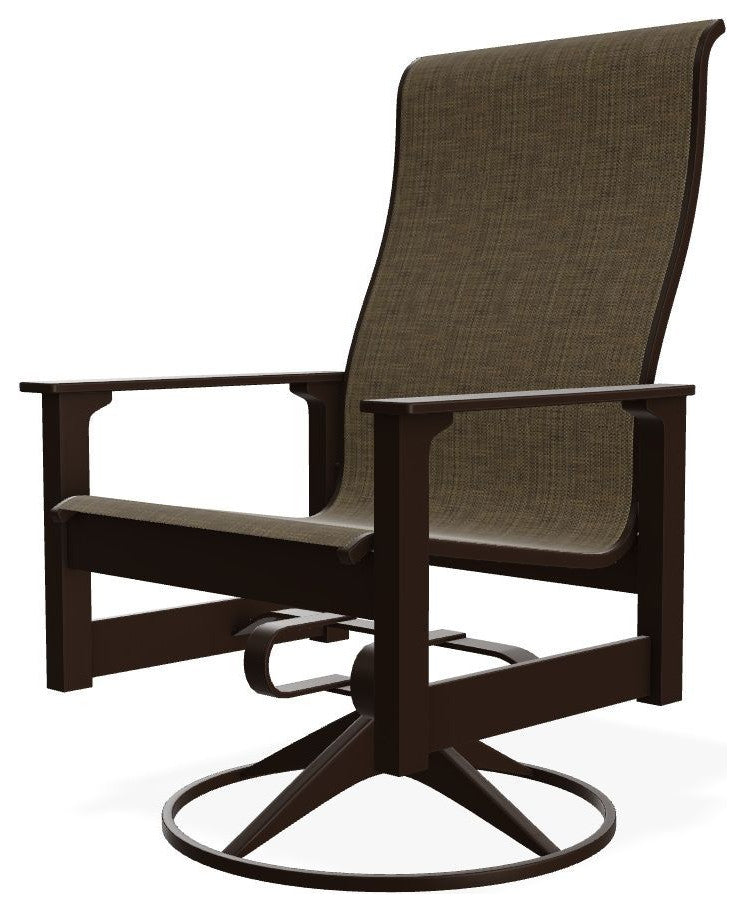 Leeward Sling Outdoor Swivel Rocker, Beacon/Kona
