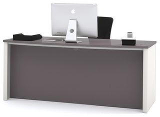 Bestar Connexion Executive Desk, Slate And Sandstone
