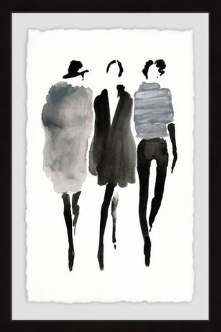 "Mode Noir" Framed Painting Print, 24"x36"