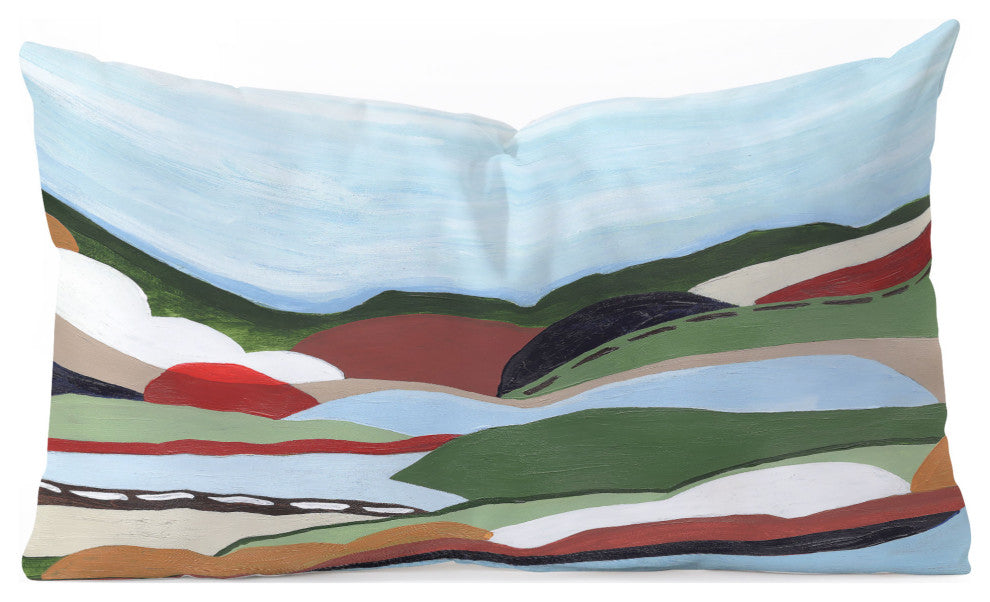 Laura Fedorowicz To the Hills Oblong Throw Pillow