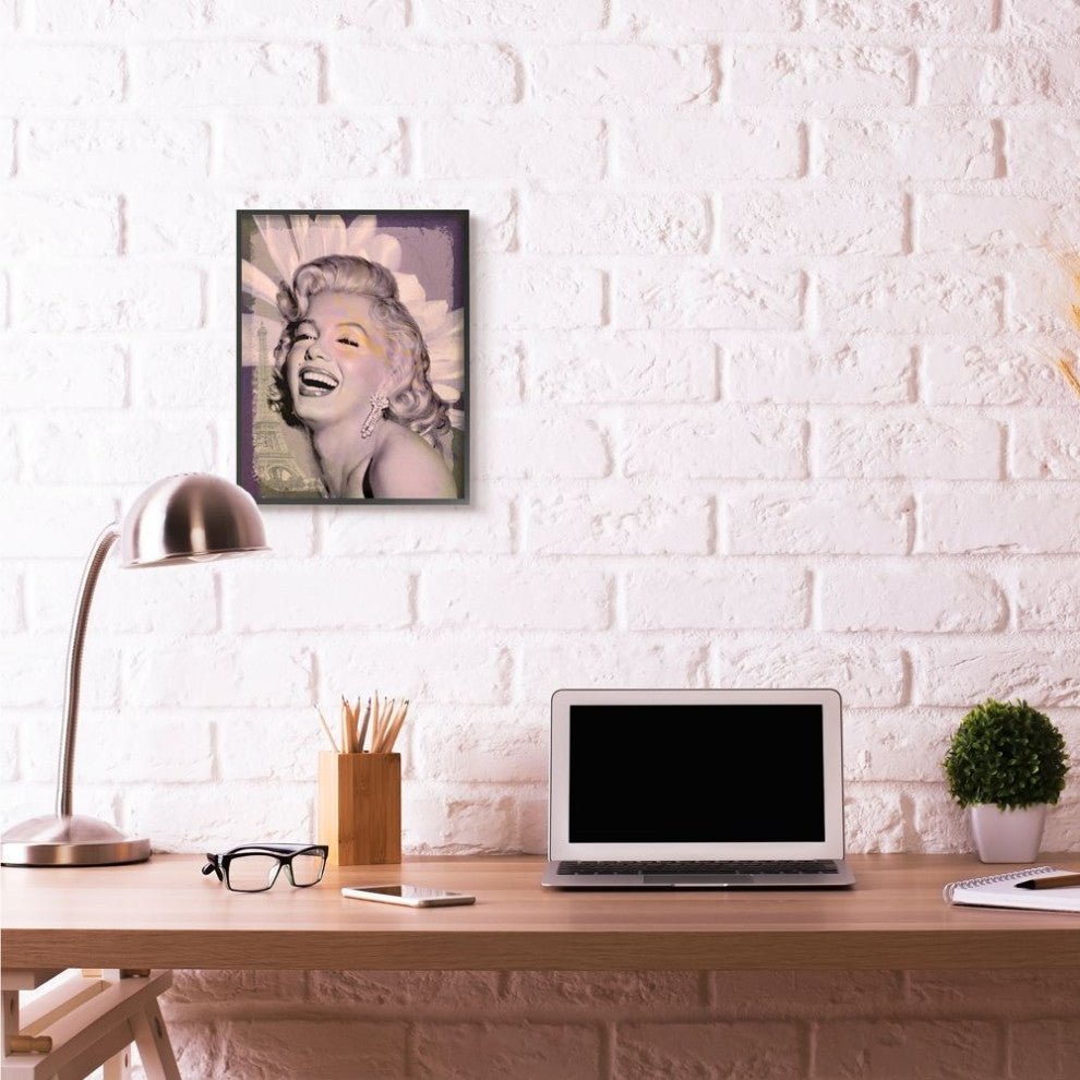 Stupell Industries Marilyn Laughing Vintage Hollywood Movie Star, 16 x 20