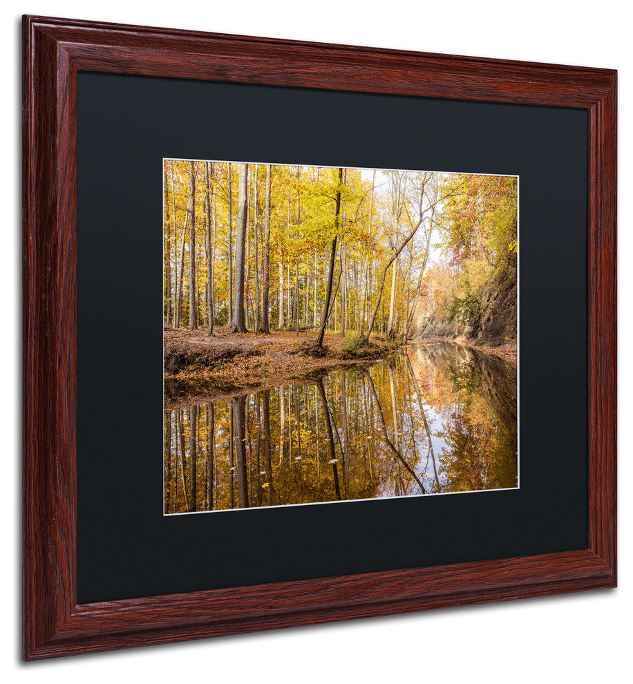 Jason Shaffer 'Beaver Creek 3' Matted Framed Art, Wood Frame, Black Mat, 20x16