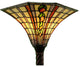 Large Tiffany-Style Golden Amber Torchiere