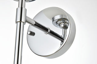 1 Light Chrome And Frosted White Bath Sconce