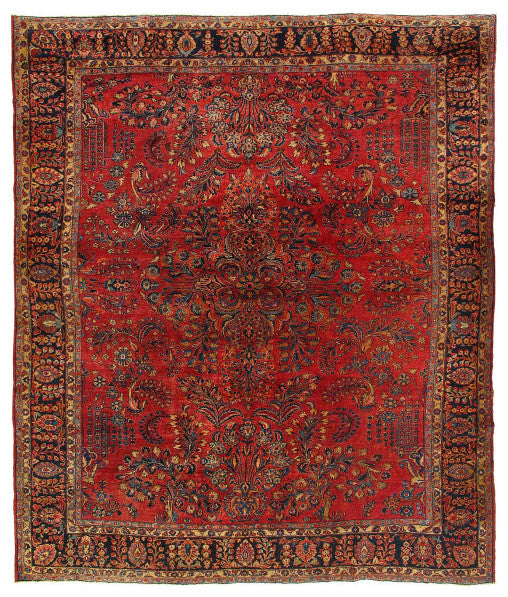 Persian Hand Knotted Antique Sarouk 9'8''x11'2''