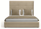 Nativa Interiors Moyra Simple Tufted Bed, Flax, King, Headboard: Medium