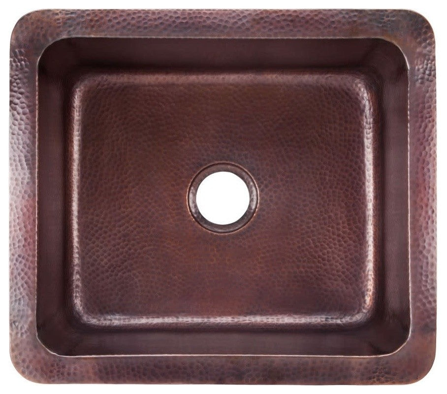 Thompson Traders KPU-1715 Rivera 17" Single Basin Bar Sink for - Hammered