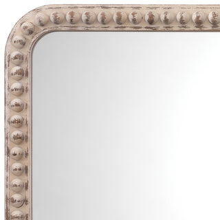 Rectangle Audrey Mirror, White Washed Wood