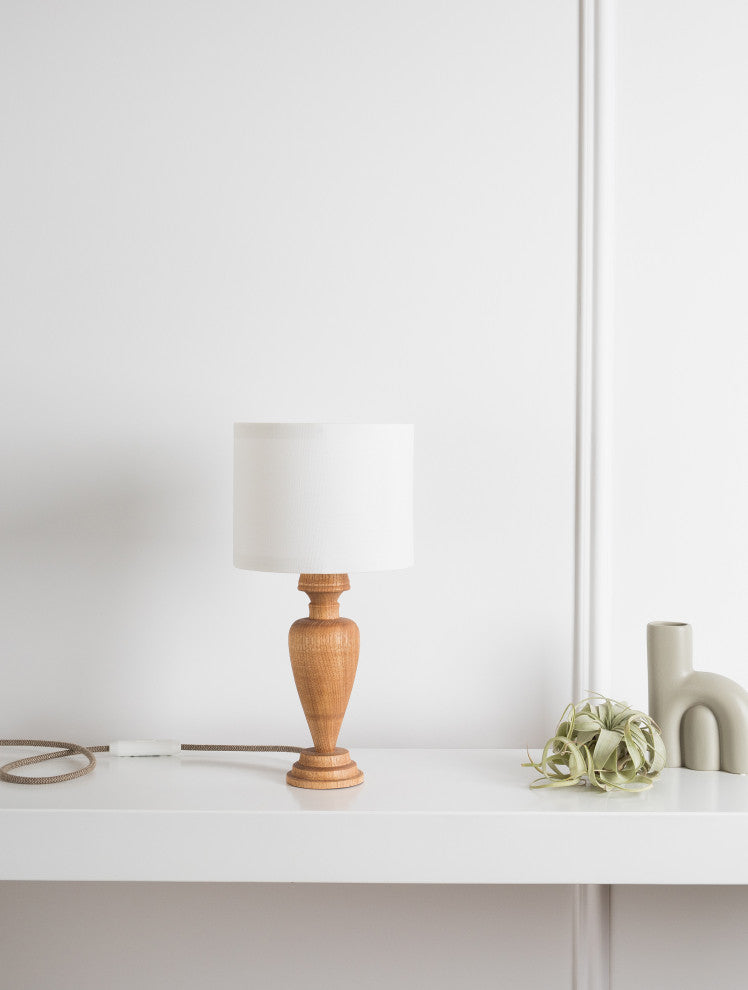 Frances wood table lamp