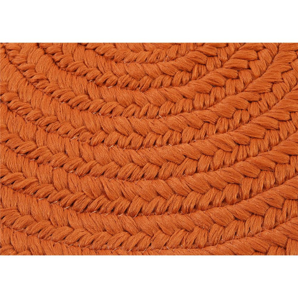 Colonial Mills Rug Reversible Flat-Braid, Oval Runner Rust Runner, Oval