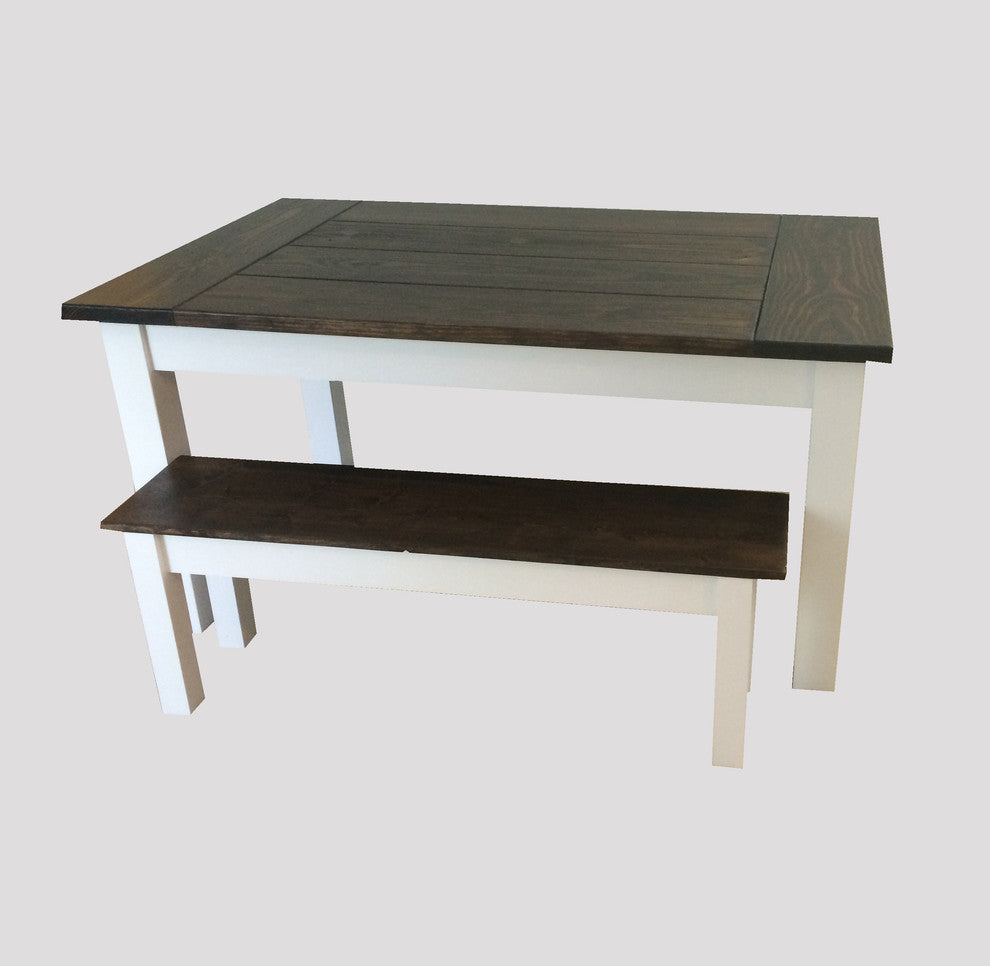 Colonial Harvest Table With Breadboard Ends, 66"