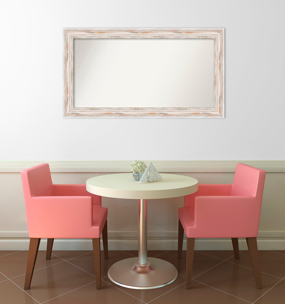 Wall Mirror Choose your Custom Size, Alexandria White Wash