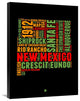 "New Mexico Word Cloud 1" Fine Art Print