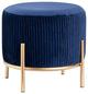 Marley Navy Blue Velvet Stool