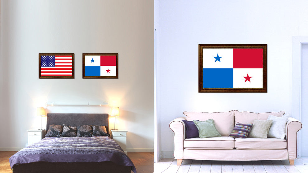 Panama Country Flag Canvas Print, 27"x39"