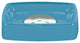Turquoise Flared Modern Easy Bathroom Accessories, Soap Dish
