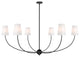 Z-LITE 6-Light Chandelier, Matte Black
