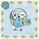 "Whimsy Owls I" Digital Paper Print by Farida Zaman, 42"x42"