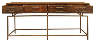 Goldbust Console Table with 4 Drawers