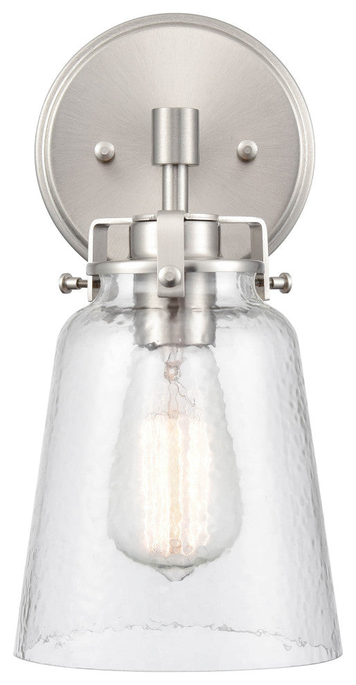 1 Light 6" Brushed Nickel Sconce