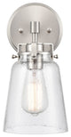 1 Light 6" Brushed Nickel Sconce