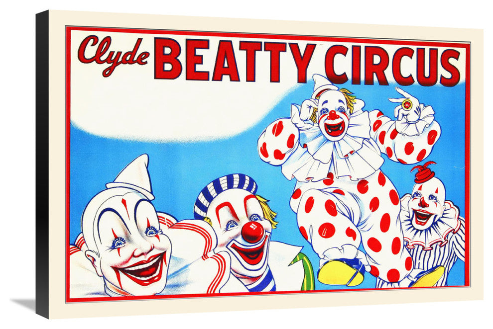 "Clyde Beatty Circus" Canvas Giclee by Hollywood Photo Archive, 30"x20"
