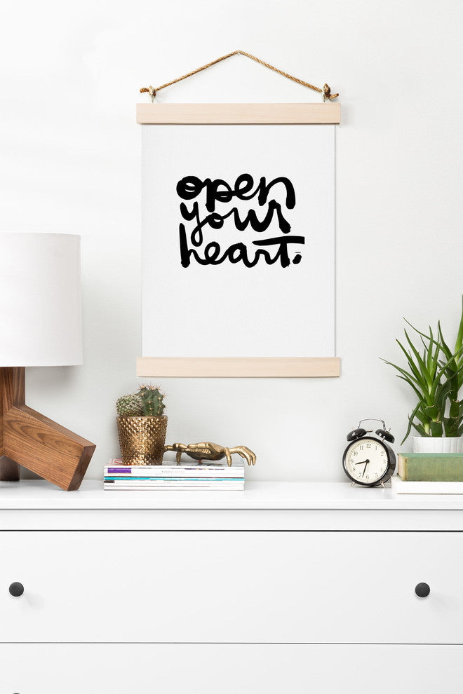 Deny Designs Kal Barteski Open Your Heart Art Print
