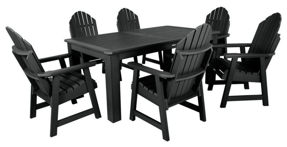 Hamilton 7-Piece Rectangle Dining Set, Black