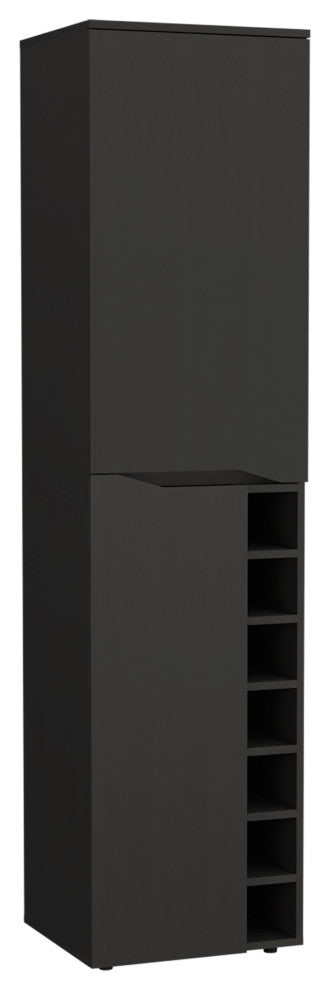 DEPOT E-SHOP Haora Bar Cabinet, Black