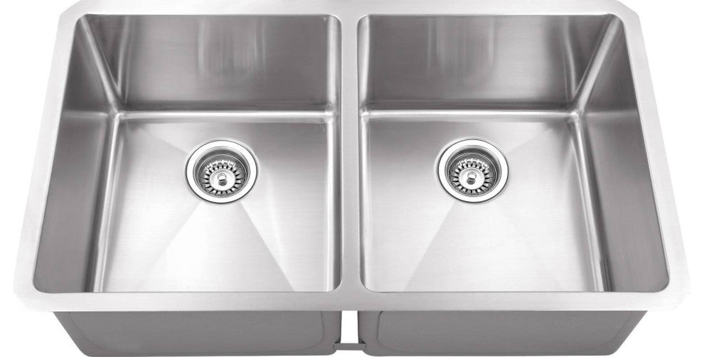 32" Stainless Steel (16 Gauge) Fabricated Kitchen Sink