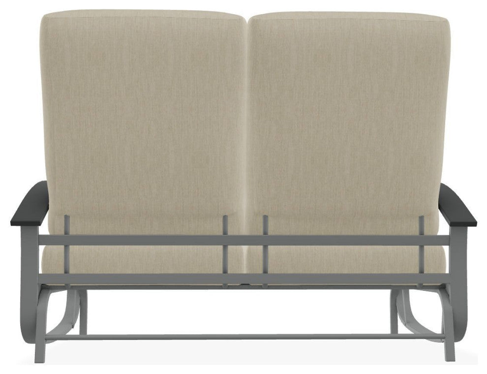 Belle Isle Cushion Deep Seating 2-Seat Glider, Huskie/Graphite