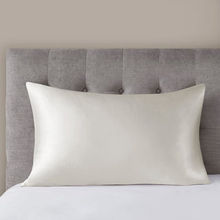 Madison Park Mulberry Silk Luxury Single Pillowcase, Ivory, Standard