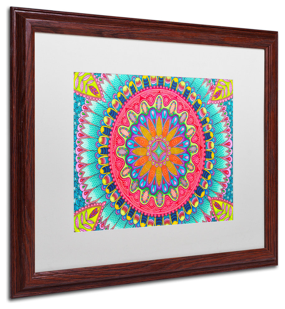 Hello Angel ''Summer Fun'' Art, Wood Frame, White Mat, 20x16