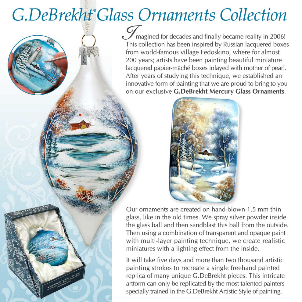 Gather, Peace Father Winter Glass Ornament