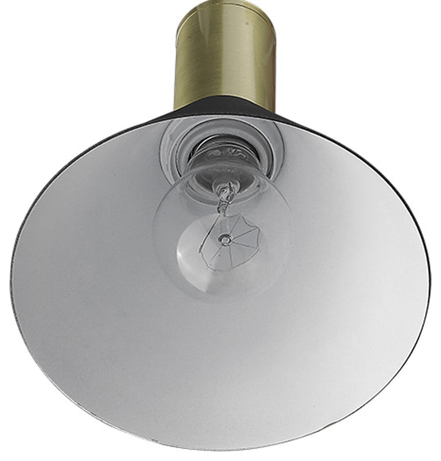 Matte Black and Gold Conical Pendant Hanging Light