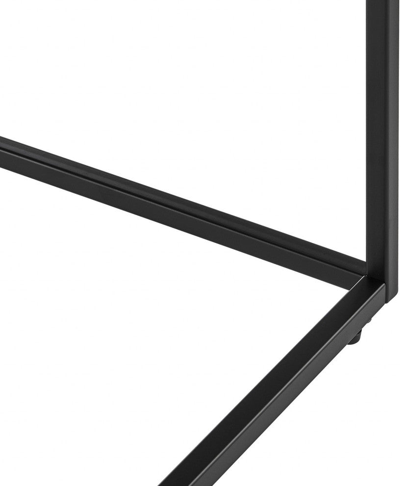 20" Black Square End Table