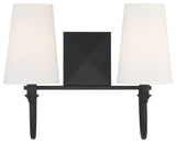 Cameron 2-Light Bath, Matte Black
