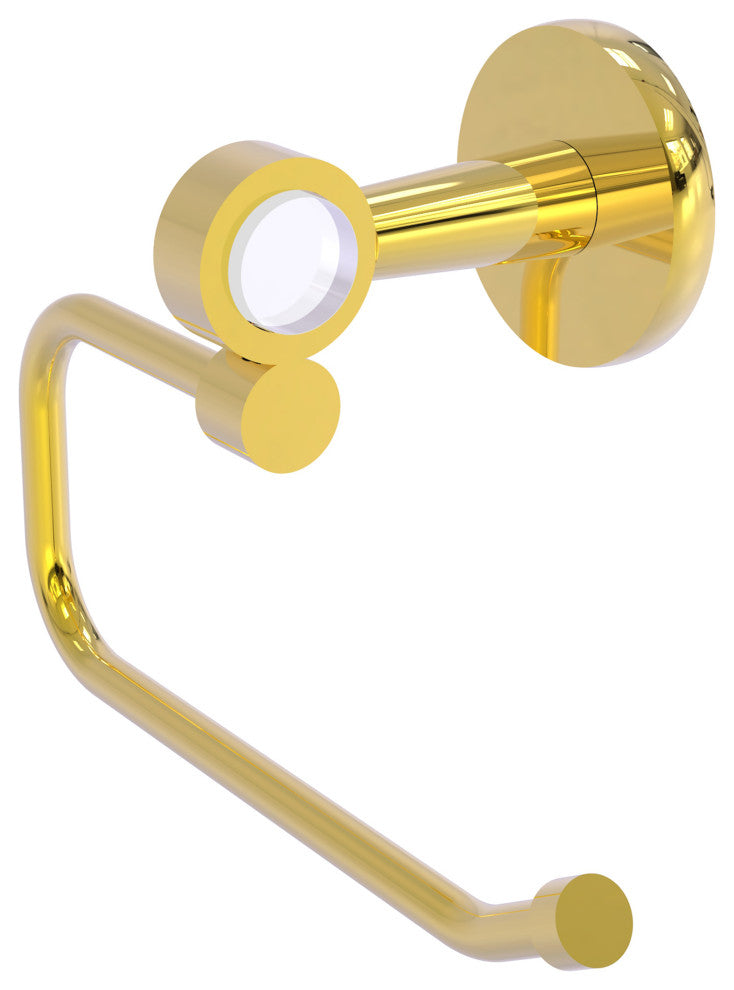 Clearview European Style Toilet Tissue Holder, Polished Brass